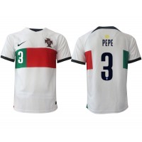 Camisa de Futebol Portugal Pepe #3 Equipamento Secundário Mundo 2022 Manga Curta